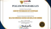 30. Bukti Pelayanan Publik yang Bersih dan Akuntabel, Kantah Kota Denpasar Raih Predikat WBBM